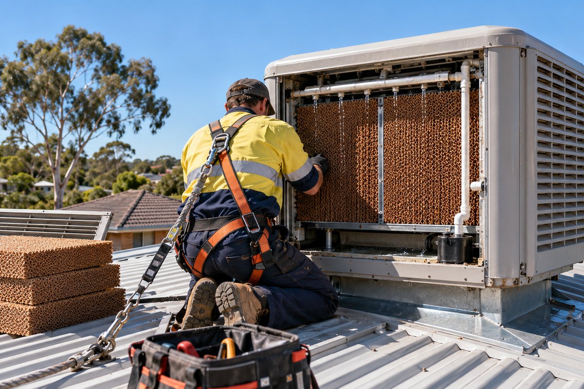 Illustrative photo for Evaporative cooling service and replacement in Shepparton